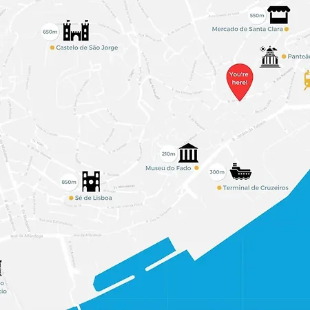 Alfama With A View | 2br Duplex شقة Lisboa